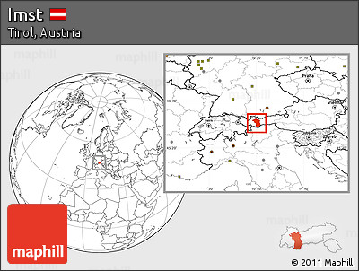 Blank Location Map of Imst