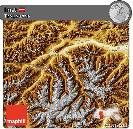 Physical Map of Imst