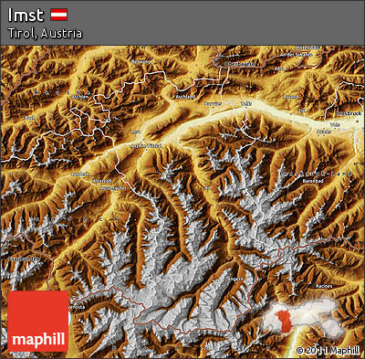 Physical Map of Imst