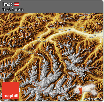 Physical Map of Imst