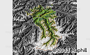 Satellite Map of Imst, desaturated