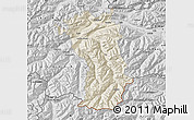 Shaded Relief Map of Imst, desaturated