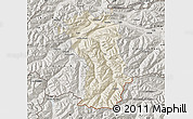Shaded Relief Map of Imst, semi-desaturated