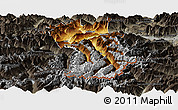Physical Panoramic Map of Imst, darken, semi-desaturated