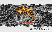 Physical Panoramic Map of Imst, desaturated