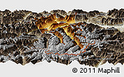 Physical Panoramic Map of Imst, semi-desaturated