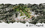 Satellite Panoramic Map of Imst, semi-desaturated