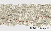 Shaded Relief Panoramic Map of Imst