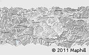 Silver Style Panoramic Map of Imst