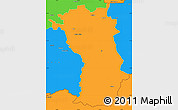 Political Simple Map of Imst