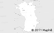 Silver Style Simple Map of Imst