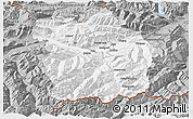 Gray 3D Map of Innsbruck-Land