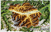 Physical 3D Map of Innsbruck-Land, satellite outside