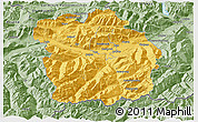 Savanna Style 3D Map of Innsbruck-Land