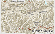 Shaded Relief 3D Map of Innsbruck-Land