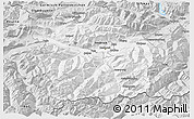 Silver Style 3D Map of Innsbruck-Land