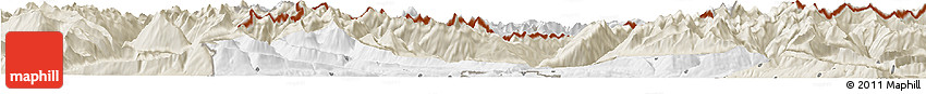 Classic Style Horizon Map of Innsbruck-Land