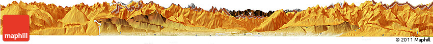 Physical Horizon Map of Innsbruck-Land, political outside