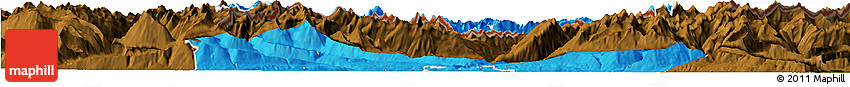 Political Horizon Map of Innsbruck-Land, darken