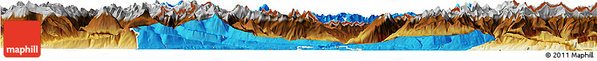 Political Horizon Map of Innsbruck-Land, physical outside