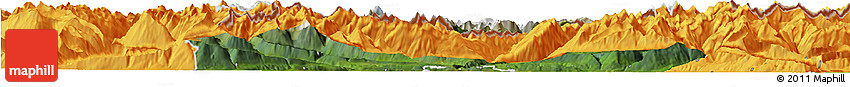 Satellite Horizon Map of Innsbruck-Land, political outside