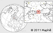Blank Location Map of Innsbruck-Land