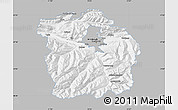 Gray Map of Innsbruck-Land, single color outside