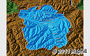 Political Map of Innsbruck-Land, darken