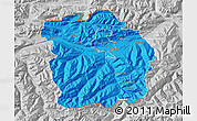 Political Map of Innsbruck-Land, lighten, desaturated