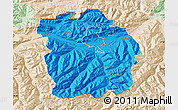 Political Map of Innsbruck-Land, lighten