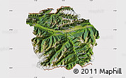 Satellite Map of Innsbruck-Land, cropped outside