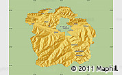 Savanna Style Map of Innsbruck-Land, single color outside
