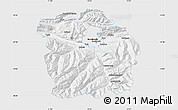 Silver Style Map of Innsbruck-Land, single color outside