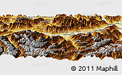 Physical Panoramic Map of Innsbruck-Land