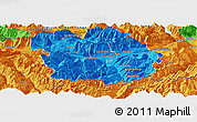 Political Panoramic Map of Innsbruck-Land