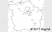 Blank Simple Map of Innsbruck-Land