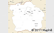 Classic Style Simple Map of Innsbruck-Land