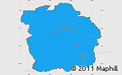 Political Simple Map of Innsbruck-Land, cropped outside