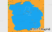 Political Simple Map of Innsbruck-Land