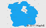 Political Simple Map of Innsbruck-Land, single color outside