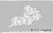 Gray 3D Map of Kitzbuhel, single color outside