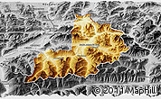 Physical 3D Map of Kitzbuhel, desaturated