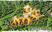 Physical 3D Map of Kitzbuhel, satellite outside