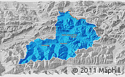 Political 3D Map of Kitzbuhel, lighten, desaturated