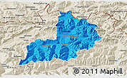 Political 3D Map of Kitzbuhel, shaded relief outside