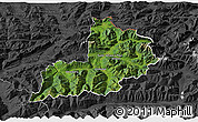 Satellite 3D Map of Kitzbuhel, darken, desaturated