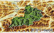Satellite 3D Map of Kitzbuhel, physical outside