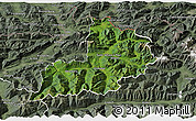 Satellite 3D Map of Kitzbuhel, semi-desaturated