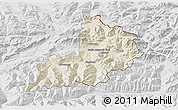 Shaded Relief 3D Map of Kitzbuhel, lighten, desaturated