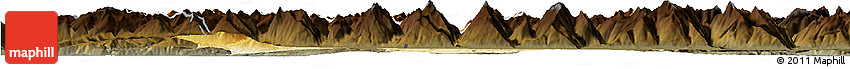 Physical Horizon Map of Kitzbuhel, darken